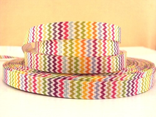 Stuha rypsová š.10 mm: Chevron — foto 1