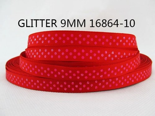 Stuha rypsová š.9 mm: Glitter — foto 1