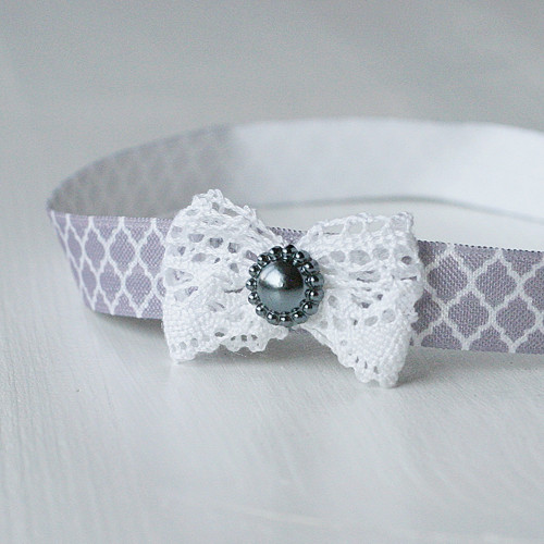 Čelenka pro newborn - mašlička + ornamenty — foto 1
