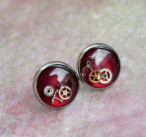 Burgundy circles — foto 1