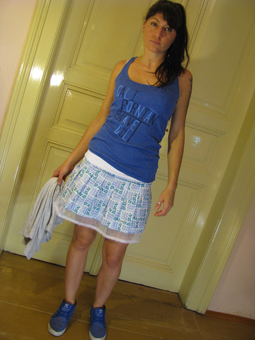 Sukně Hoyden - blue/white — foto 1