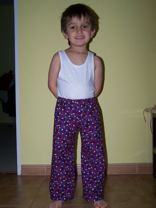Flanelové kalhoty — foto 1