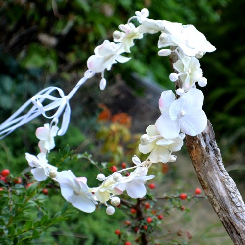 Svatební věneček Hortenzie ivory — foto 1