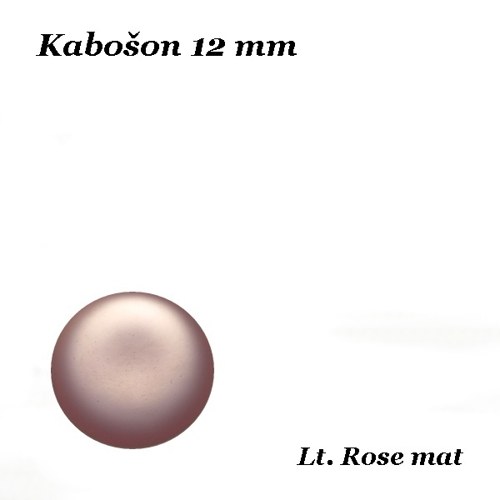 Kabošon Lt. Rose mat 12 mm — foto 1