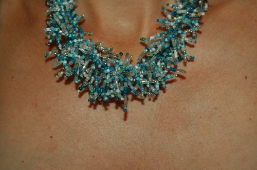 Silver turquoise coral