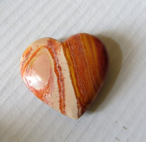 Oboustranné srdíčko z polychromního jaspisu č.8 — foto 1