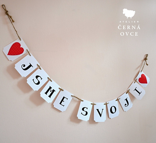 Girlanda - Jsme Svoji, Svatební Závěs No. 22