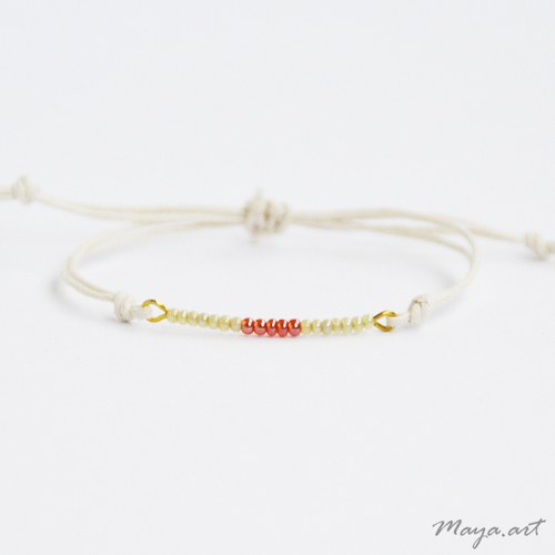 Béžový náramek "SIMPLE BRACELET" — foto 1