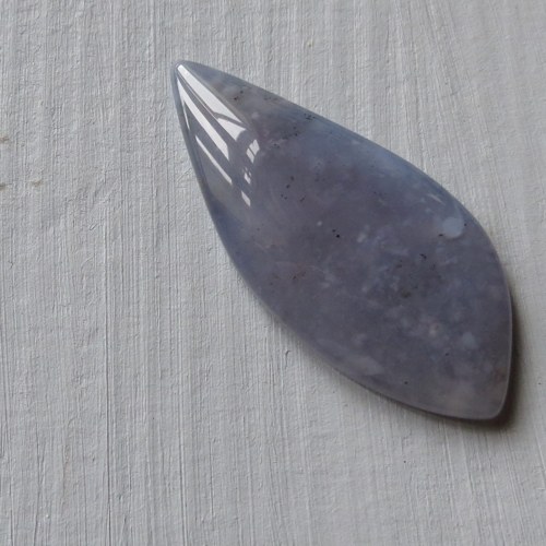 Modrý chalcedon Turecko, kabošon č.06, XL — foto 1