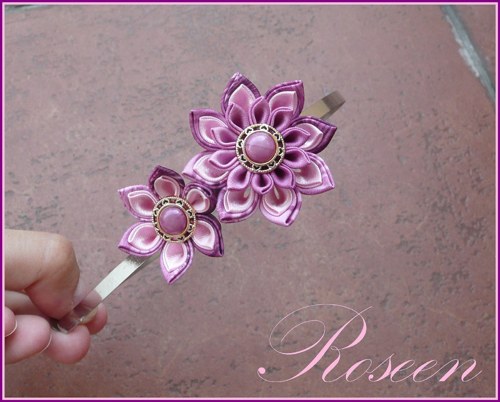 Kanzashi čelenka Pink variation SLEVA!! — foto 1