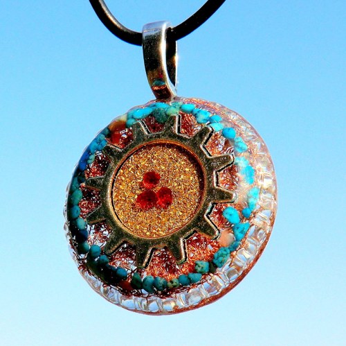 Amulet / Kolo Osudu * Tyrkenit, granáty — foto 1