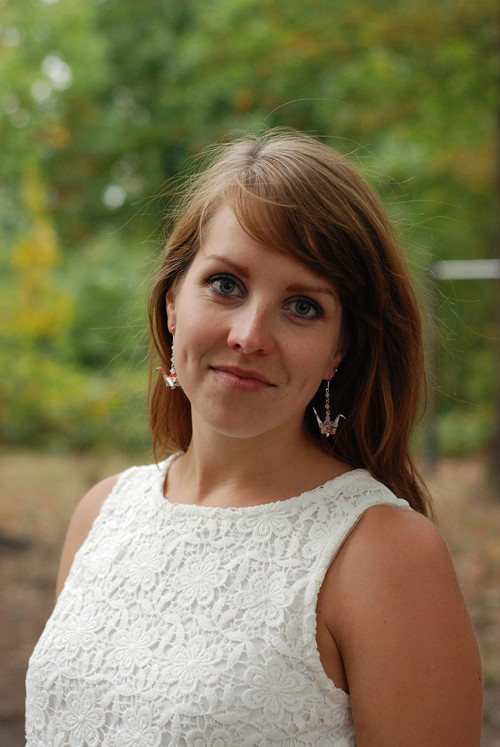 Sněhová bouře - origami náušnice — foto 1