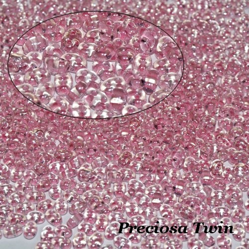 Preciosa Twin I-C Crystal/Rose Lined -SLEVA — foto 1
