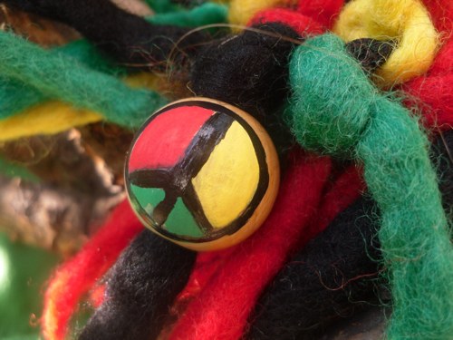 Rasta peace-korálek na dredy — foto 1