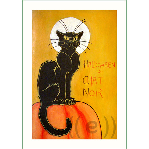 Chat noir (2) (látkový panel) — foto 1