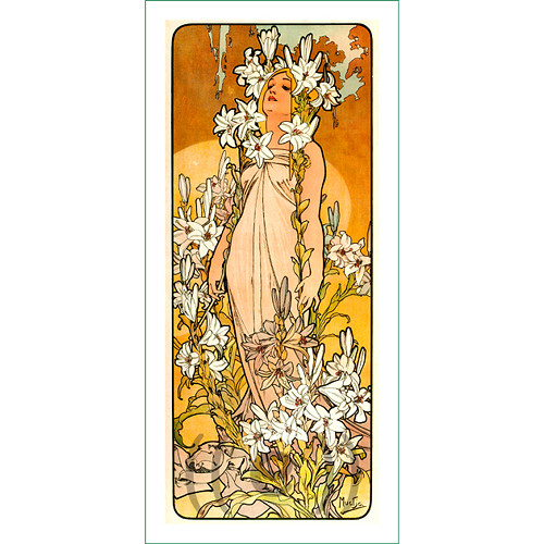 Látkový panel - Alfons Mucha (5)