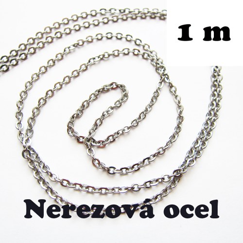 Řetízek, 1 m, nerezová ocel — foto 1