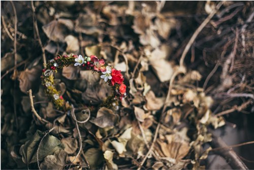 Věneček "rosa na lesním mechu" — foto 1