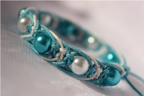Romantique.. Náramek macramé — foto 1
