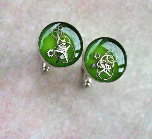 Manžetové knoflíčky /green/ — foto 1