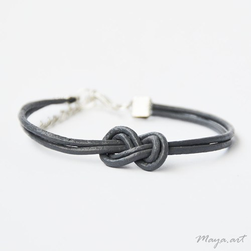 Šedý náramek "SIMPLE BRACELET" — foto 1
