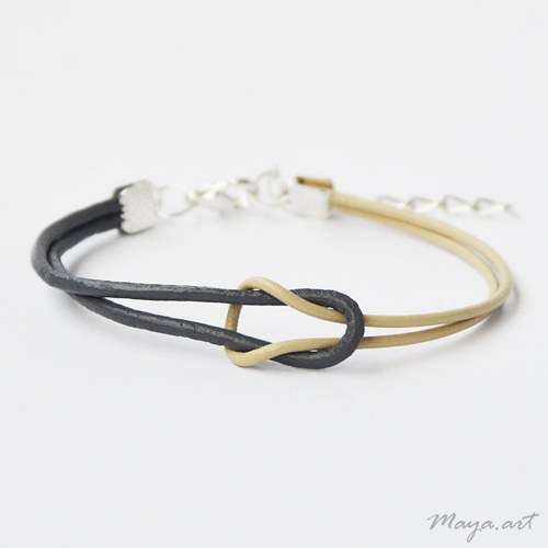 Šedobéžový náramek "SIMPLE BRACELET" — foto 1