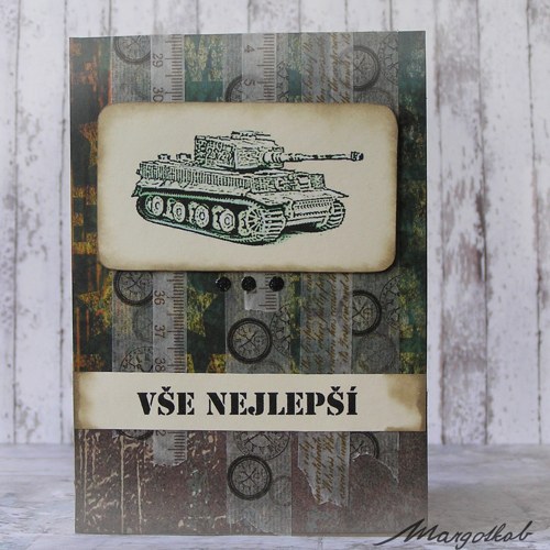 Přání pánské tank zelené — foto 1