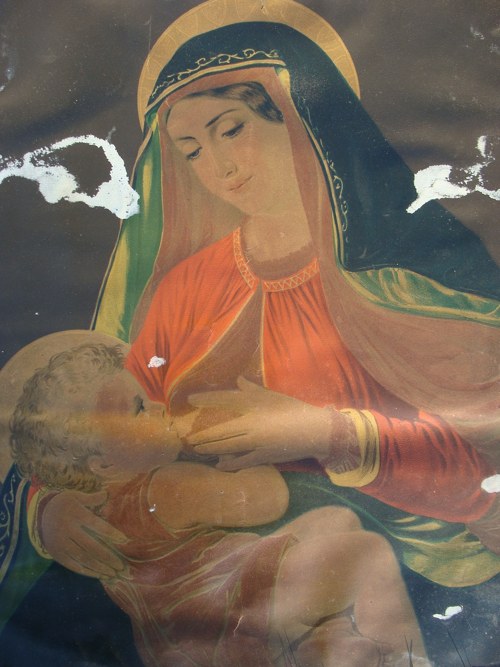 Starožitná reprodukce Madony s Ježíškem II