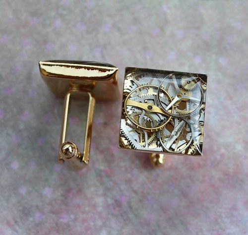 Manžetové knoflíčky /gold/ — foto 1