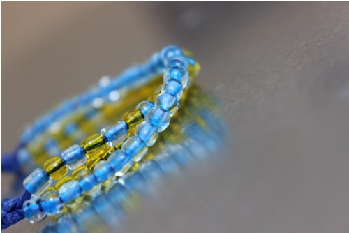 Blue & yellow dream.. Náramek — foto 1