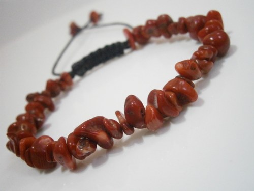 Korálový náramek - macramé (unisex) — foto 1