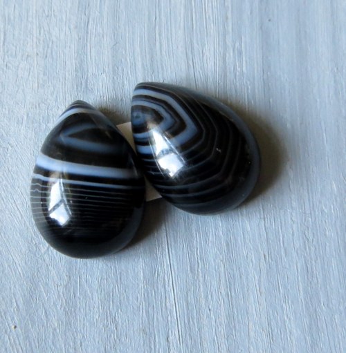Onyx 10x14 mm, pár č.2 — foto 1