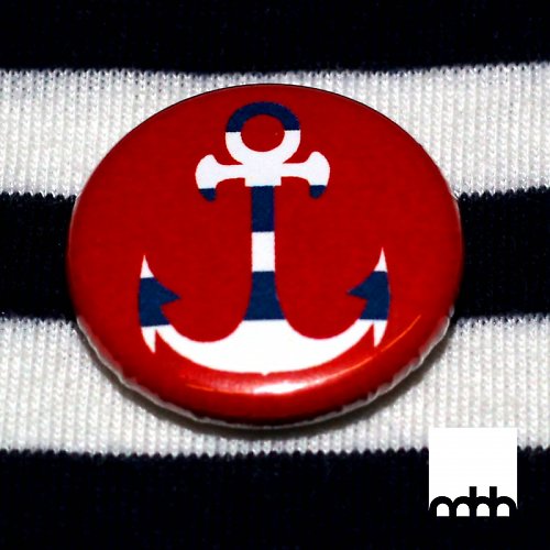 Button (blue striped anchor) — foto 1