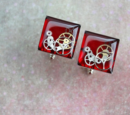 Manžetové knoflíčky /red/ — foto 1