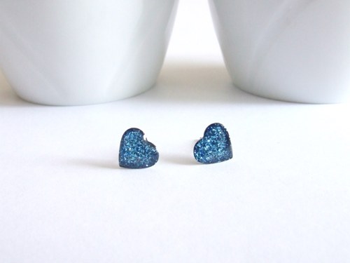 Srdíčka Lapis Lazuli chir. ocel — foto 1