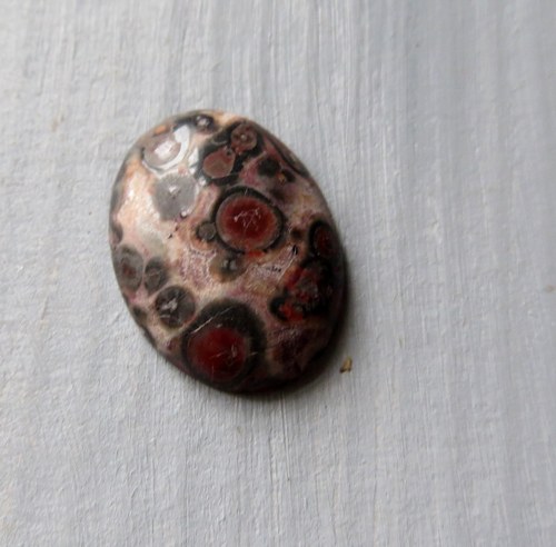 Leopardí jaspis, kabošonek 20x15mm č.5 — foto 1
