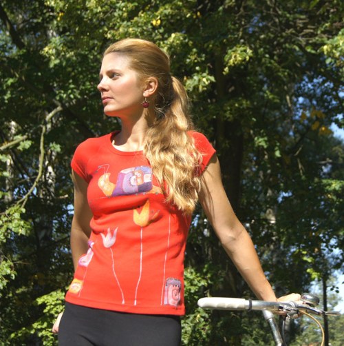 Malované triko - šnečí — foto 1