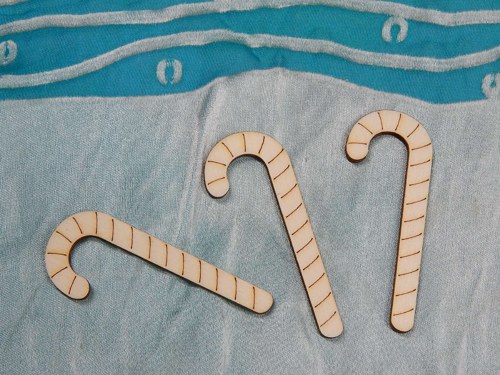 Dřevěné výřezy - Hůlka, Candy cane — foto 1