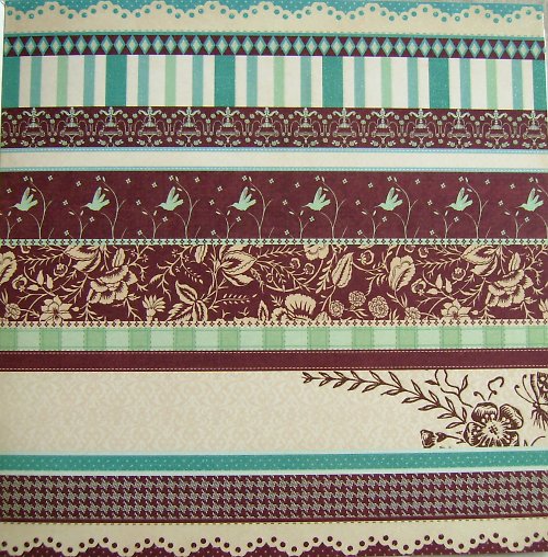 Blue & Brown Strips with Glitter_Garden Party — foto 1
