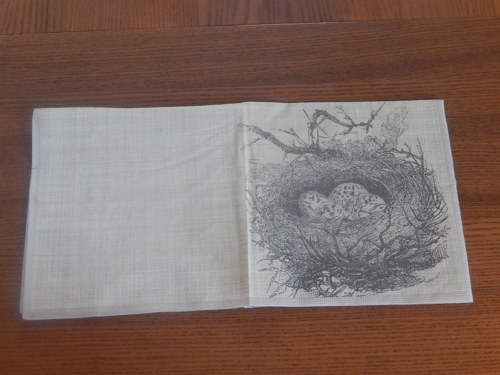 Ubrousek na decoupage - hnízdo — foto 1