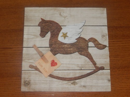 Ubrousek na decoupage - vánoční koník