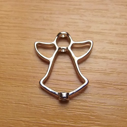 Klec na korálky - anděl - 25x21 mm