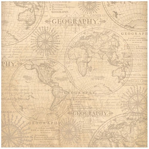 Rýžový papír na decoupage Geografie