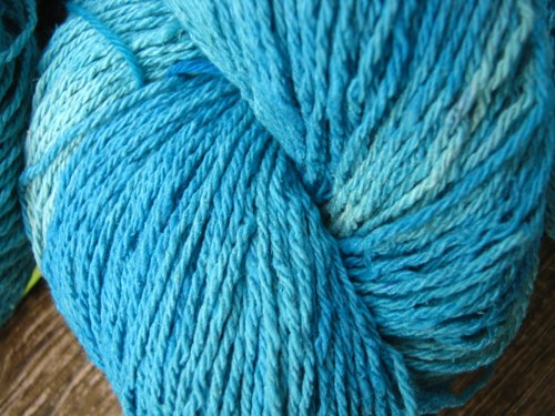 Buretové hedvábí 100g 3mm - "Aqua" — foto 1