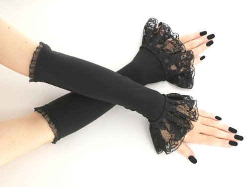 Dámské společenské rukavice černé 0025R