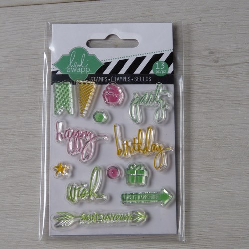 Razítko Heidi Swapp - happy birthday — foto 1