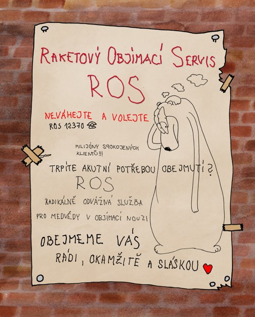 Jedinečný plakát Raketové Objímací Služby!