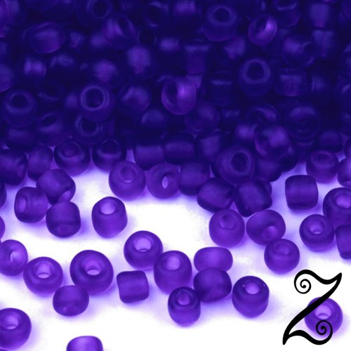 Rokajl, matný, šedomodrá, 3mm, 50g