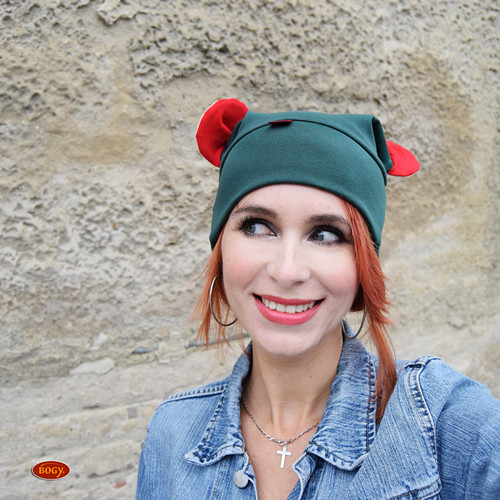 Novinka - zelená čepice z úpletu - myšáková — foto 1