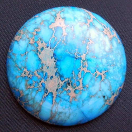 Variscit - kabošon (35 x 35 x 8 mm) — foto 1
